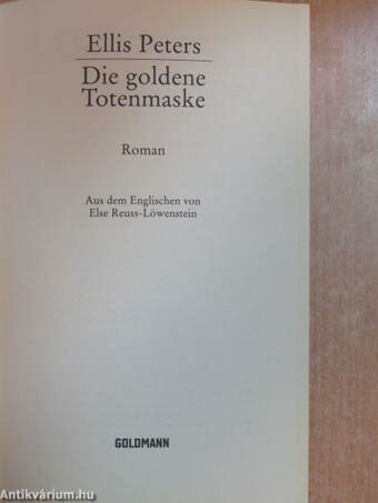 Die goldene Totenmaske