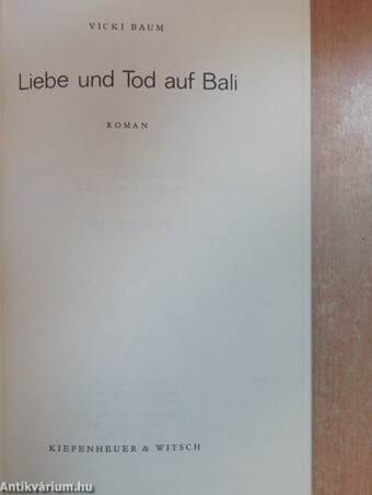 Liebe und Tod auf Bali