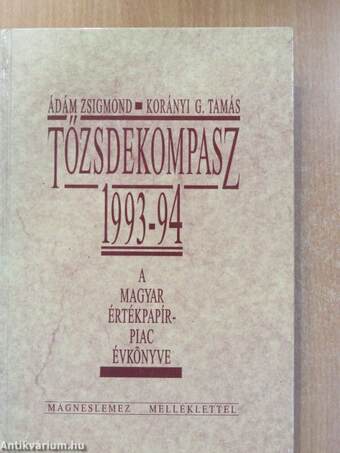 Tőzsdekompasz 1993-94 - floppy-val (dedikált példány)