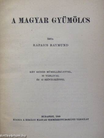 A magyar gyümölcs