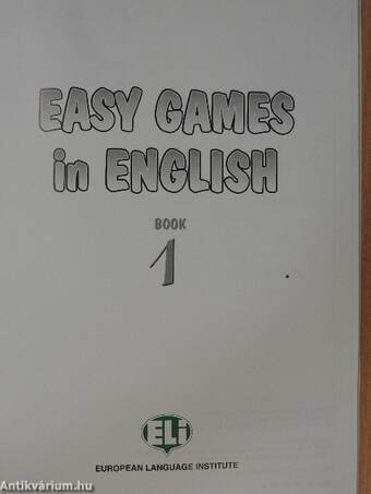 Easy Games in English 1.