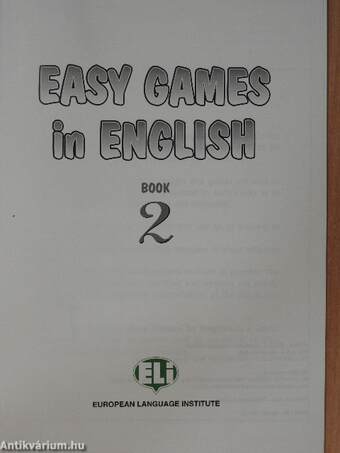 Easy Games in English 2.