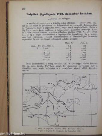 Az időjárás 1940. január-december