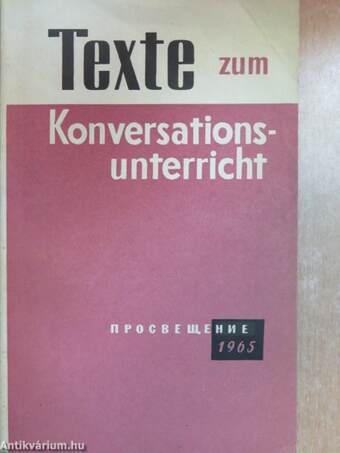 Texte zum Konversationsunterricht