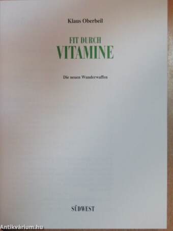 Fit durch Vitamine