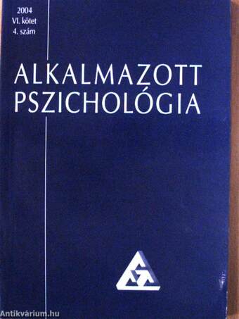 Alkalmazott pszichológia 2004/4.