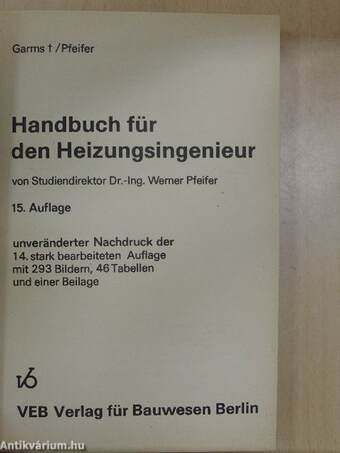 Handbuch für den Heizungsingenieur