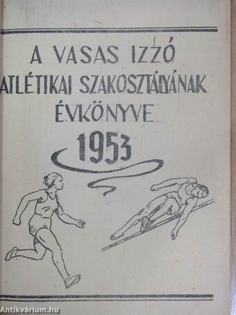 A Vasas Izzó Atlétikai Szakosztályának évkönyve 1953