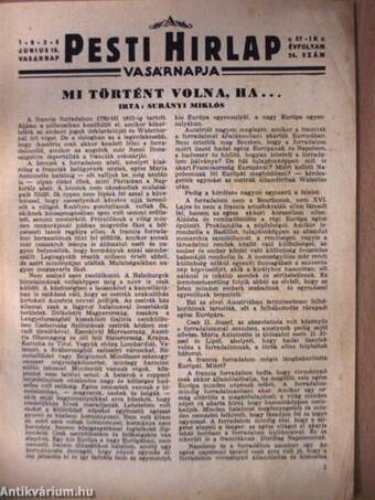 A Pesti Hirlap Vasárnapja 1935. június 16.