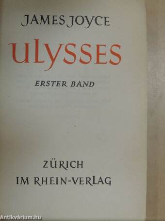 Ulysses I-II.