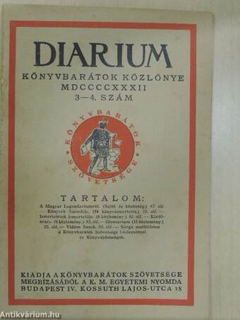 Diarium 1932/3-4.