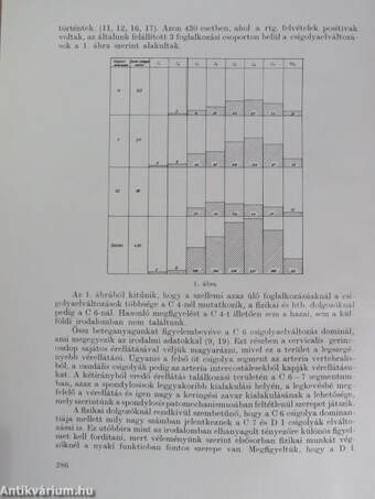 Adatok a spondylosis cervicalis klinikumához