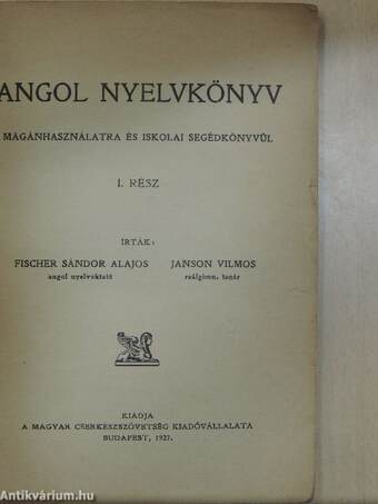 Angol nyelvkönyv I.