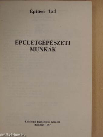 Épületgépészeti munkák