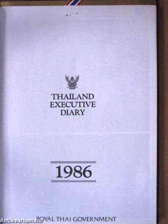 Thailand Executive Diary 1986