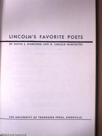 Lincoln's Favorite Poets