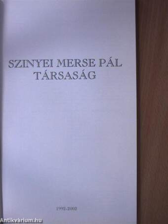 Szinyei Merse Pál Társaság 1992-2002