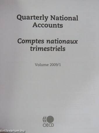 Quarterly National Accounts/Comptes nationaux trimestriels 2009/1