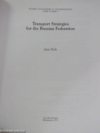 Transport Strategies for the Russian Federation