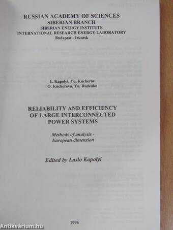 Reliability and Efficiency of Large Interconnected Power Systems