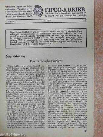 FIPCO Kurier Juli 1959