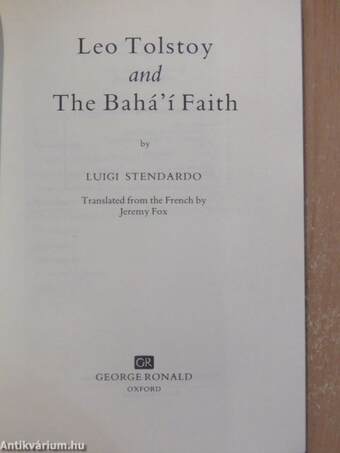 Leo Tolstoy and The Bahá'í Faith