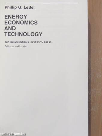 Energy Economics and Technology