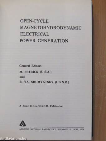 Open-Cycle Magnetohydrodynamic Electrical Power Generation