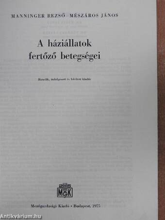 A háziállatok fertőző betegségei