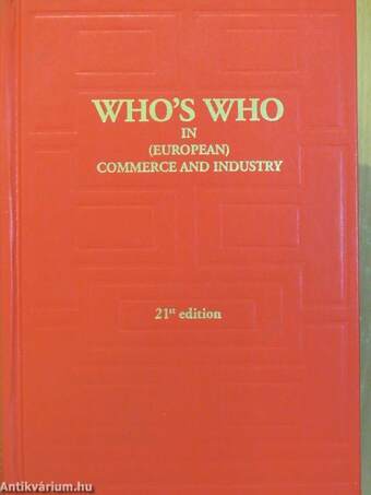 Who's Who in (European) Commerce and Industry 2007