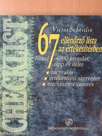 Checklist - 67 ellenőrző lista az értékesítésben