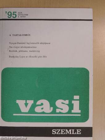 Vasi Szemle 1995/4.