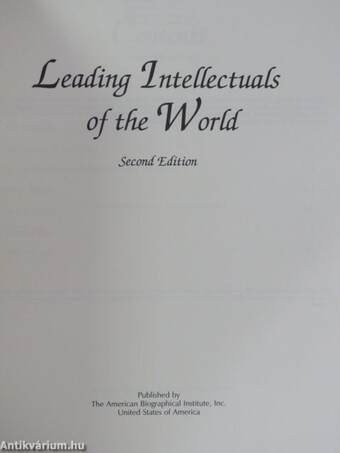 Leading Intellectuals of the World