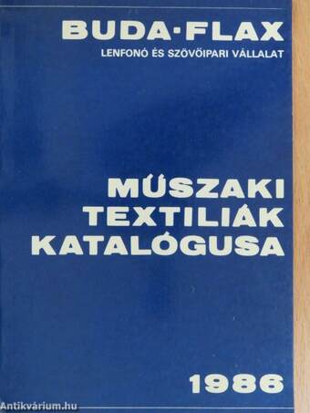 Műszaki textíliák katalógusa 1986