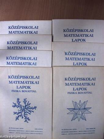 Középiskolai matematikai lapok 1986. (nem teljes évfolyam)