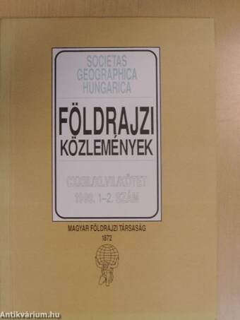 Földrajzi Közlemények 1999/1-4.