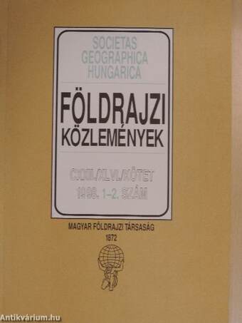 Földrajzi közlemények 1998/1-4.