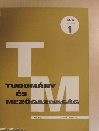 Tudomány és mezőgazdaság 1976. január-február