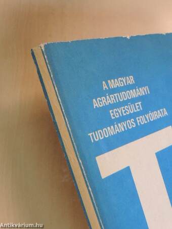 Tudomány és Mezőgazdaság 1982. szeptember-október