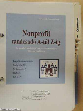 Nonprofit tanácsadó A-tól Z-ig I-II.