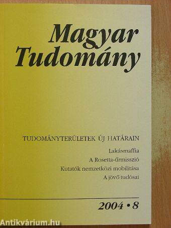 Magyar Tudomány 2004. augusztus