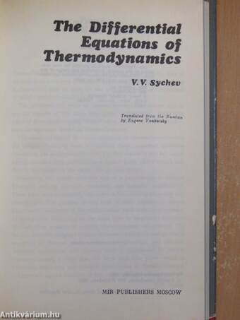 The Differential Equations of Thermodynamics