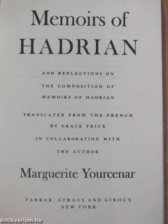 Memoirs of Hadrian