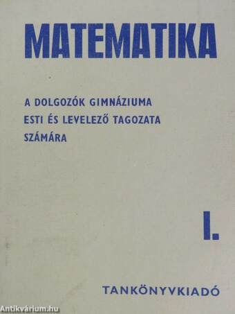 Matematika I.