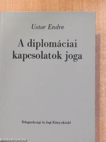 A diplomáciai kapcsolatok joga