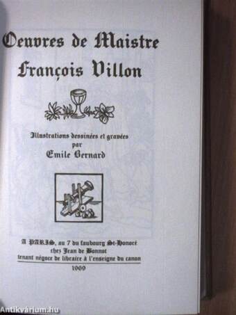 Oeuvres de Maistre Francois Villon