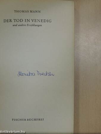 Der Tod in Venedig und andere Erzählungen