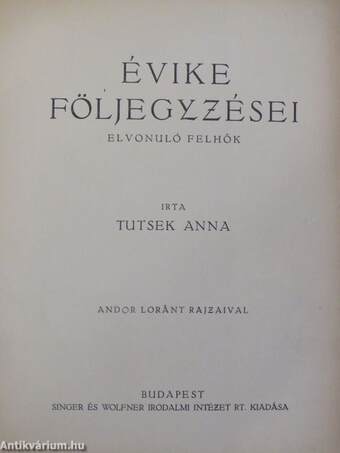 Évike följegyzései