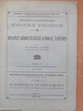 Budapest közoktatásügye az 1906/07. tanévben