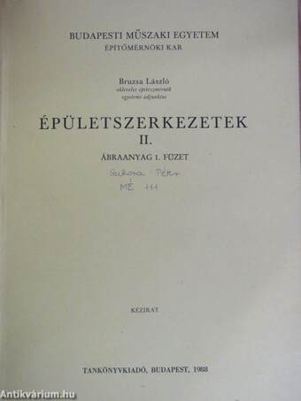 Épületszerkezetek II.